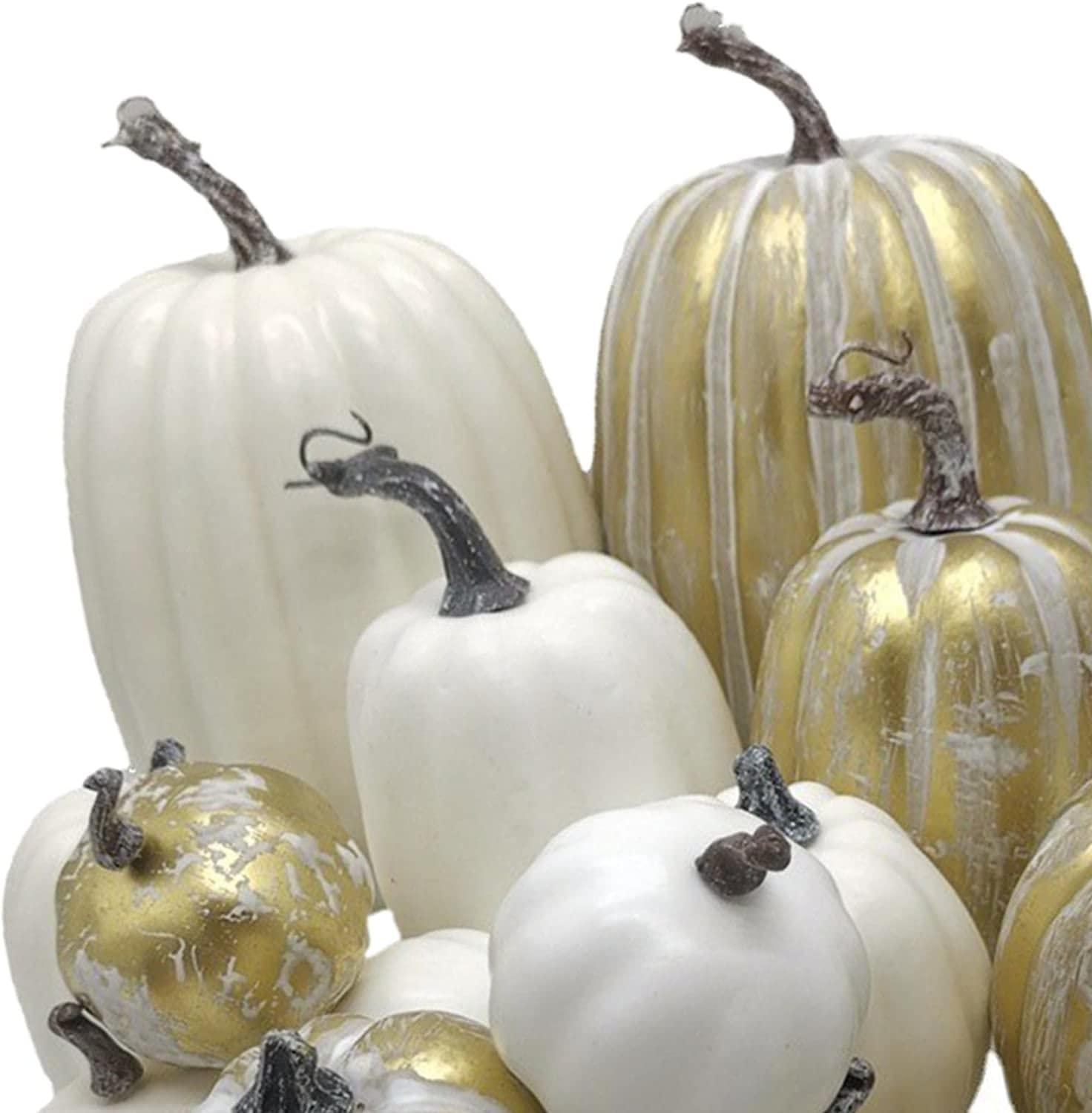 14 pezzi zucche artificiali in schiuma di zucca decorazione fatta a mano per il giorno del Ringraziamento decorazione autunnale