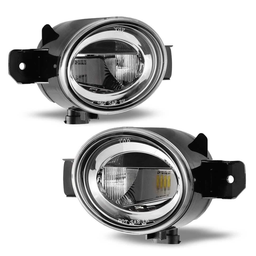 WOLFSTORM Driving Fog Lights Fit for Nissan Maxima Sentra Murano Rogue/Infiniti M35 M45 With H11 12V 55W Halogen Bulbs, Fog Lights Lamps Assembly Replacement Clear Lens OE Style