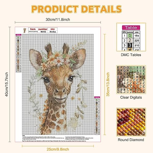 RICUVED Giraffe Diamond Painting Cardinal Kits - Image 2