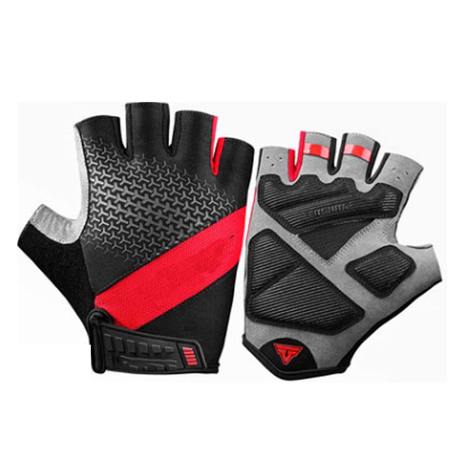 Fahrradhandschuhe, Halbfinger, Fahrradhandschuhe, Halbfinger, Sommer-Fahrradhandschuhe, Halbfinger, Sport, Fitness, Handschuhe für Damen und Herren, Kurzfinger, Mountainbike, Rennrad, geeignet für die
