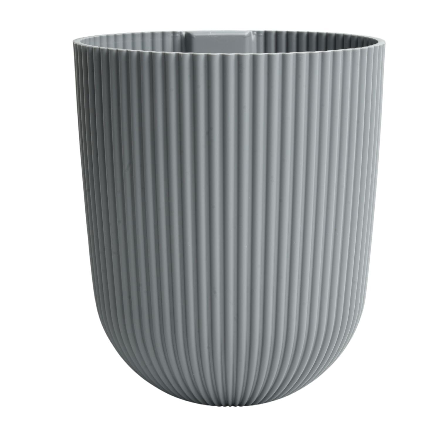 Prosperplast (Light Grey) Wall Mounted Flower Pot Planter Plastic Hanging Basket Grooved Texture