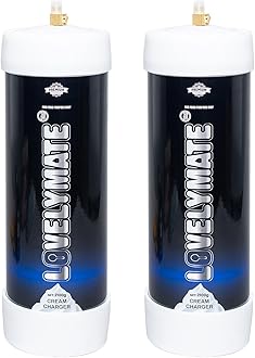 LovelyMate Whipped Cream Chargers 2100g 3.3L Food grade cylinder (2pc-2100g)