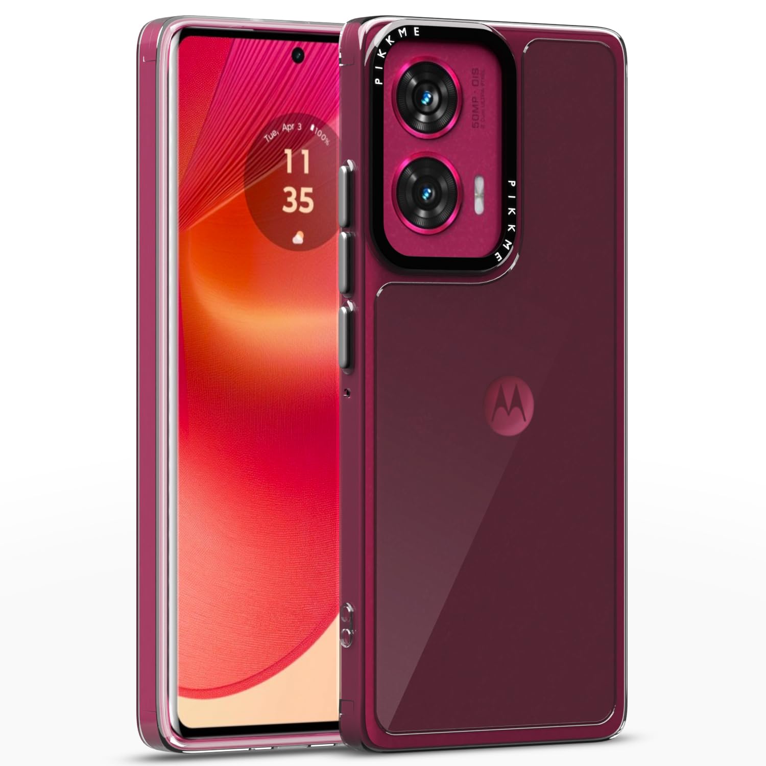 Pikkme PC + TPU Transparent Soft Case | Flexible Shockproof Back Cover | Hybrid Crystal Clear Transparent Case for Moto Edge 50 Fusion 5G (Transparent) (B0DFMNQ96B) Amazon Price History, Amazon Price Tracker