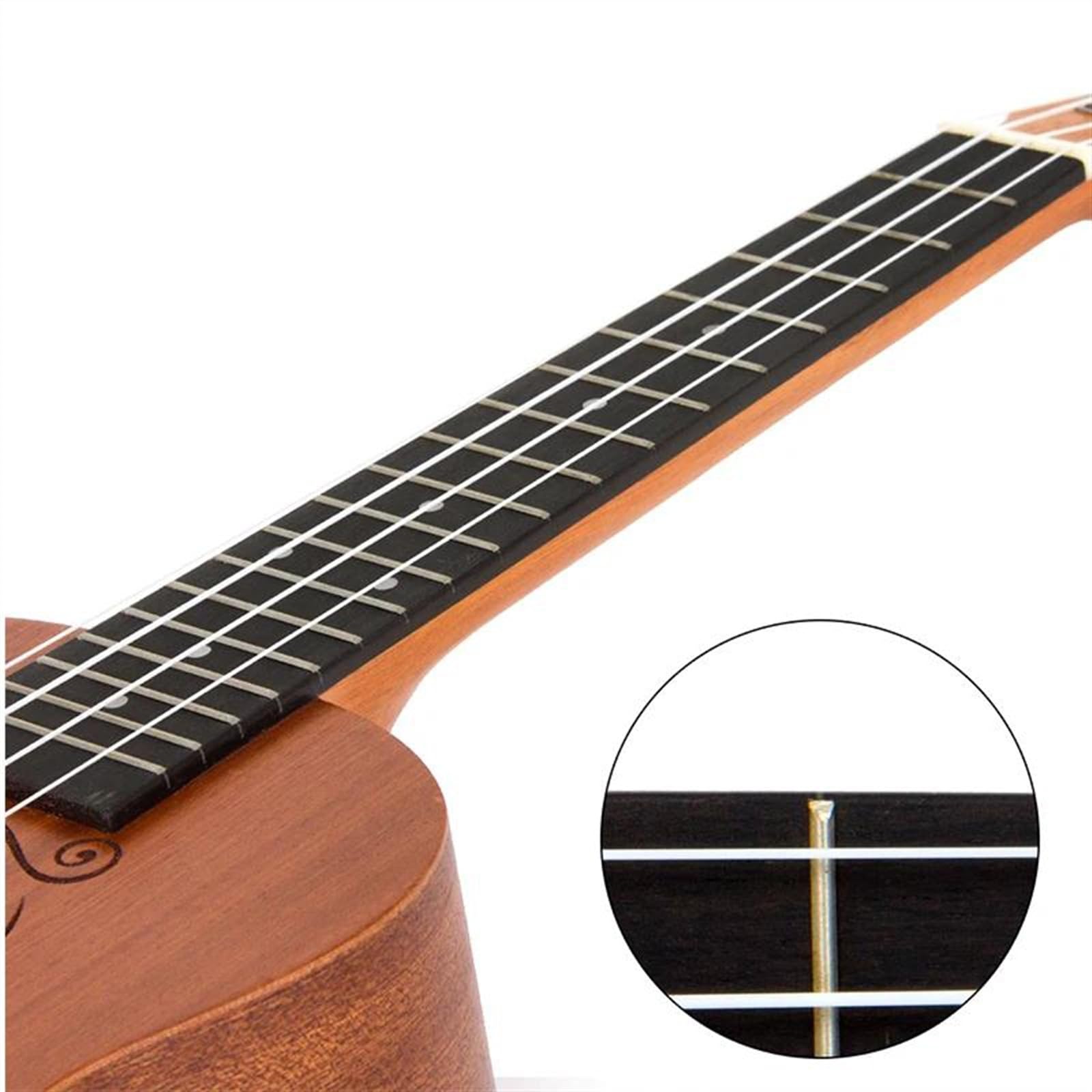 Ukulele Strumento Musicale Chitarra Piccola A 4 Corde 23 Pollici 18 Tasti Ukulele Da Concerto Con Corpo In Legno Sapele Con Borsa Per Ukulele E Accordatore