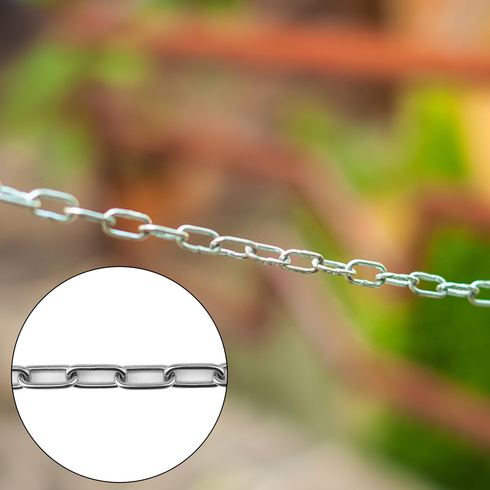 Prolinemax 3/8" X 10 Ft T316 Stainless Steel Proof Coil Welded Link Chain 2,650 WLL