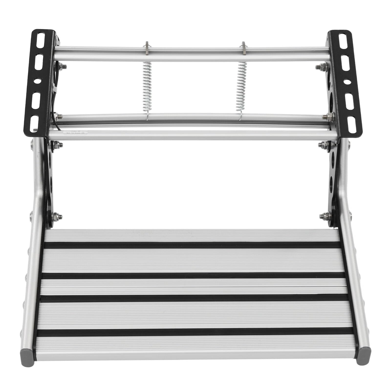 Gradini pieghevoli per camper, con luce LED, scala manuale per camper, in lega di alluminio, striscia antiscivolo, per camper, portata 150 kg