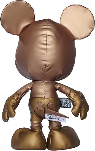 Miniatura 4 de Simba 6315870313 Disney Bronze Mickey Mouse, edición abril, exclusiva de Tienda, figura de peluche de 13.8 in en caja de regalo, especial,