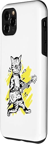 Miniatura 2 de Carcasa para iPhone 11 Pro Max Cool Cat Playing Guitar Music Lover