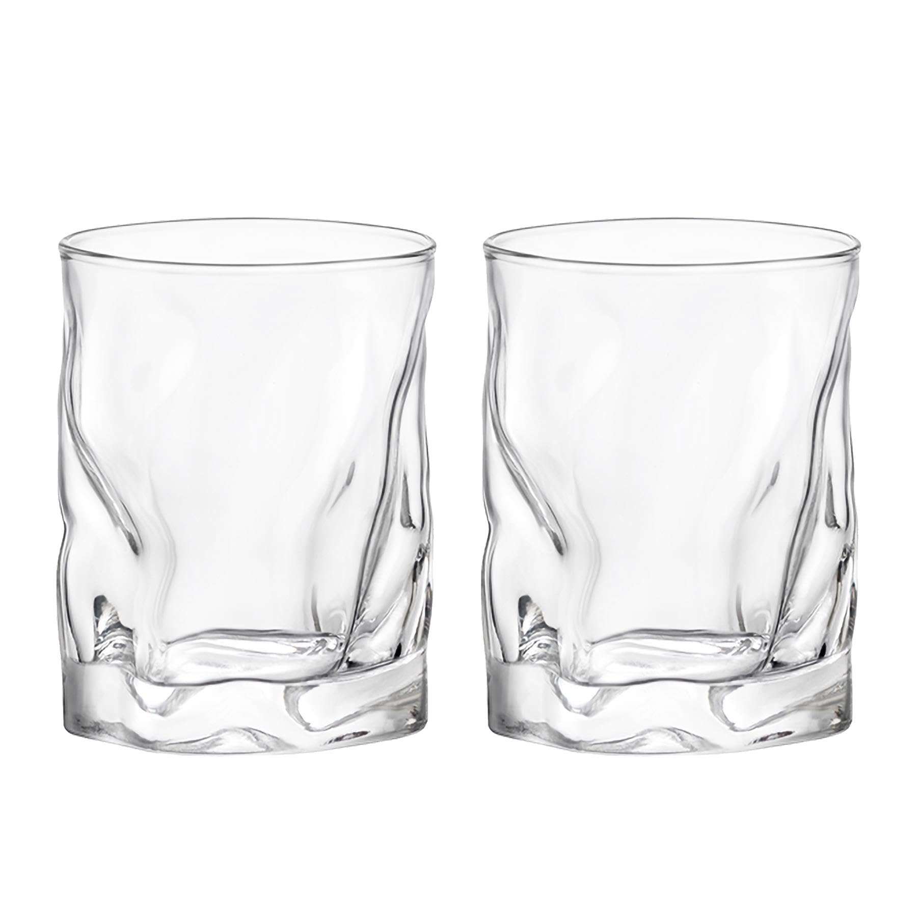 Bormioli Rocco Clear Sorgente Whisky Glasses Set Of 2 420Ml Unique Design