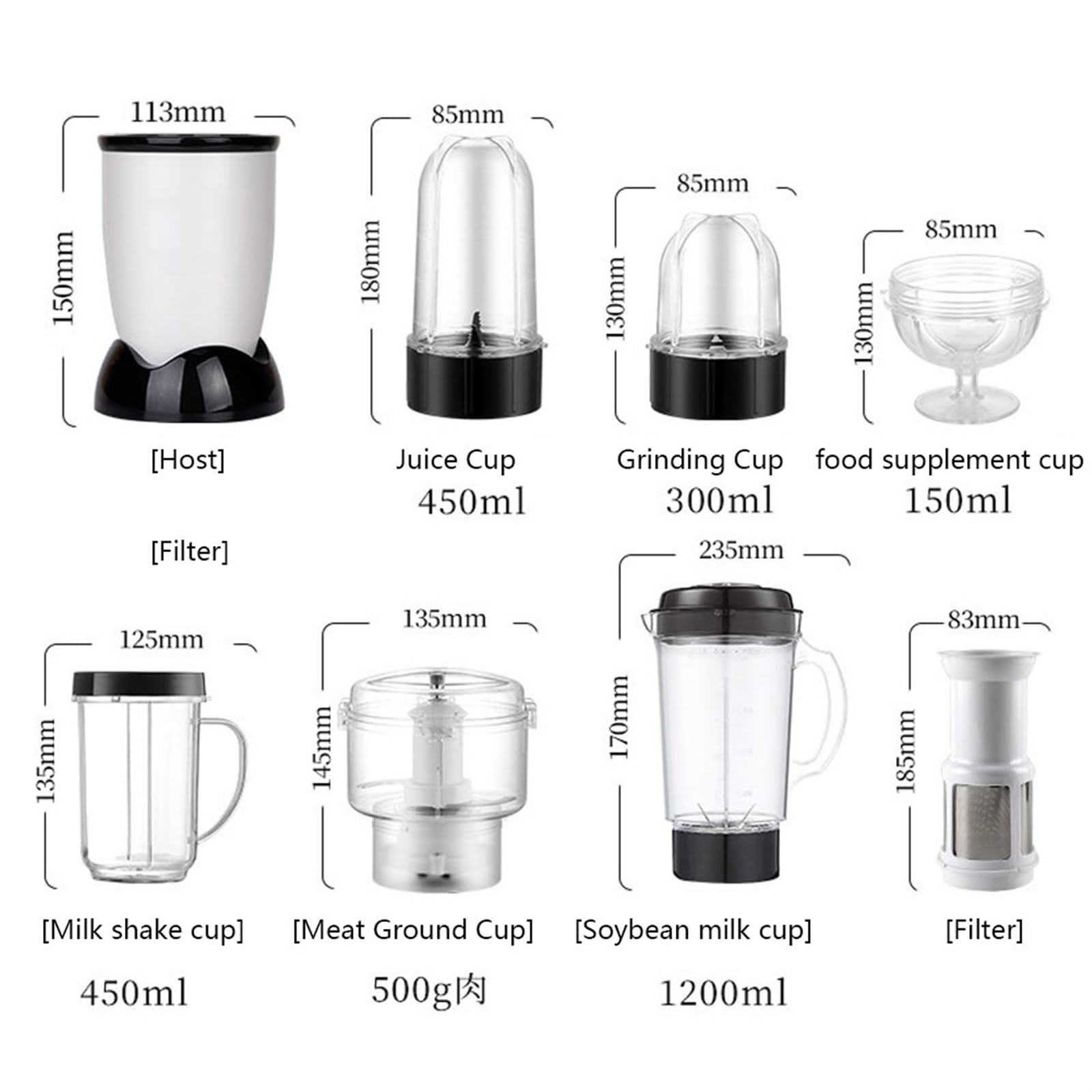 Licuadora De Batidos Smoothie Maker Procesador De Alimentos Triturador Hielo Picadora Con Cuchillas De Acero Inoxidable Licuadora De Alta Velocidad Para Triturar Hielo Smoothies Batidos De Proteínas (