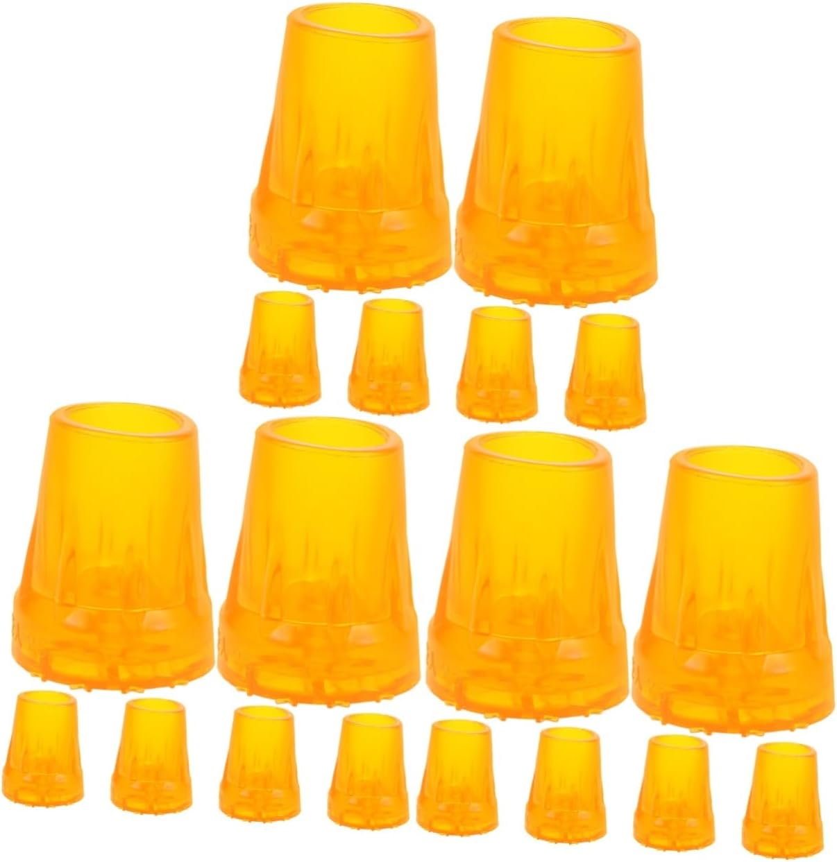 FOMIYES 18pcs Ergonomic Walking Canes Accessories Crutches Replacement Tips for Elderly Nonslip Crutch Feet Tip Walking Stick Ferrules Stick for Smooth Trekking