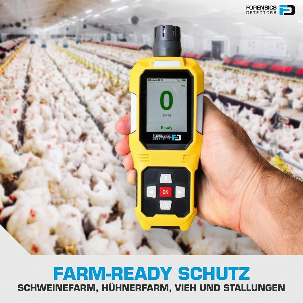 Ammoniakdetektor | Sturztest aus 10 Fuß Bestanden | Grundlegende Ammoniak NH3 Detektor, Meter und Analyzer