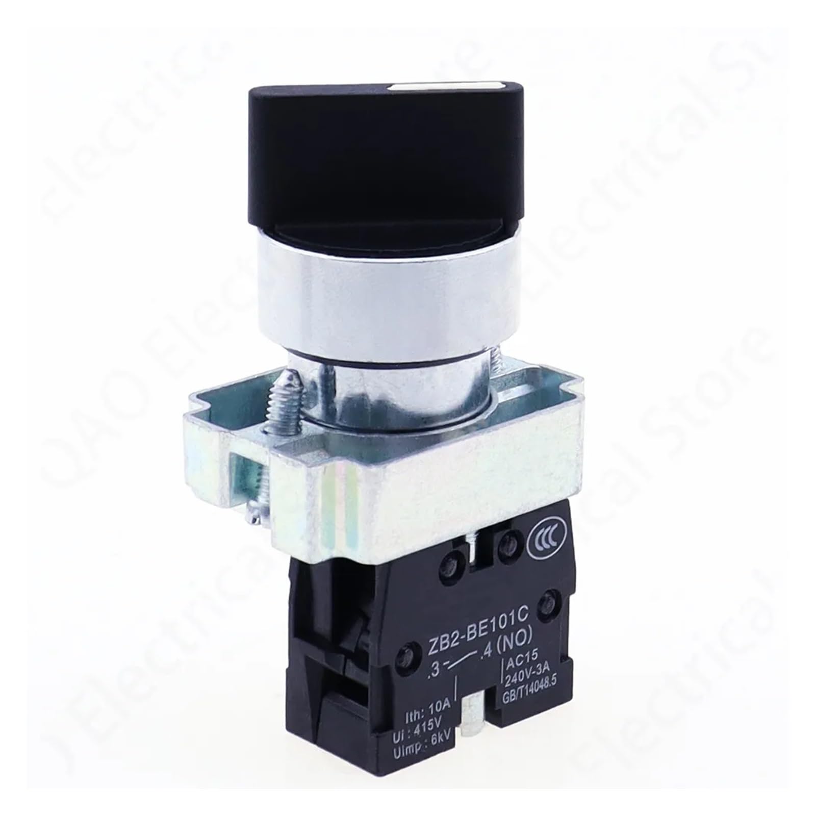 Bouton de sélection robuste XB2-BD21 à finition mécanique précise 22mm 1NO