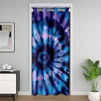 Vista 13 de Cortina de puerta de serpiente para privacidad de puerta, cortina opaca de serpiente azul, cortina de puerta de escamas azules reptiles 3D, cortina