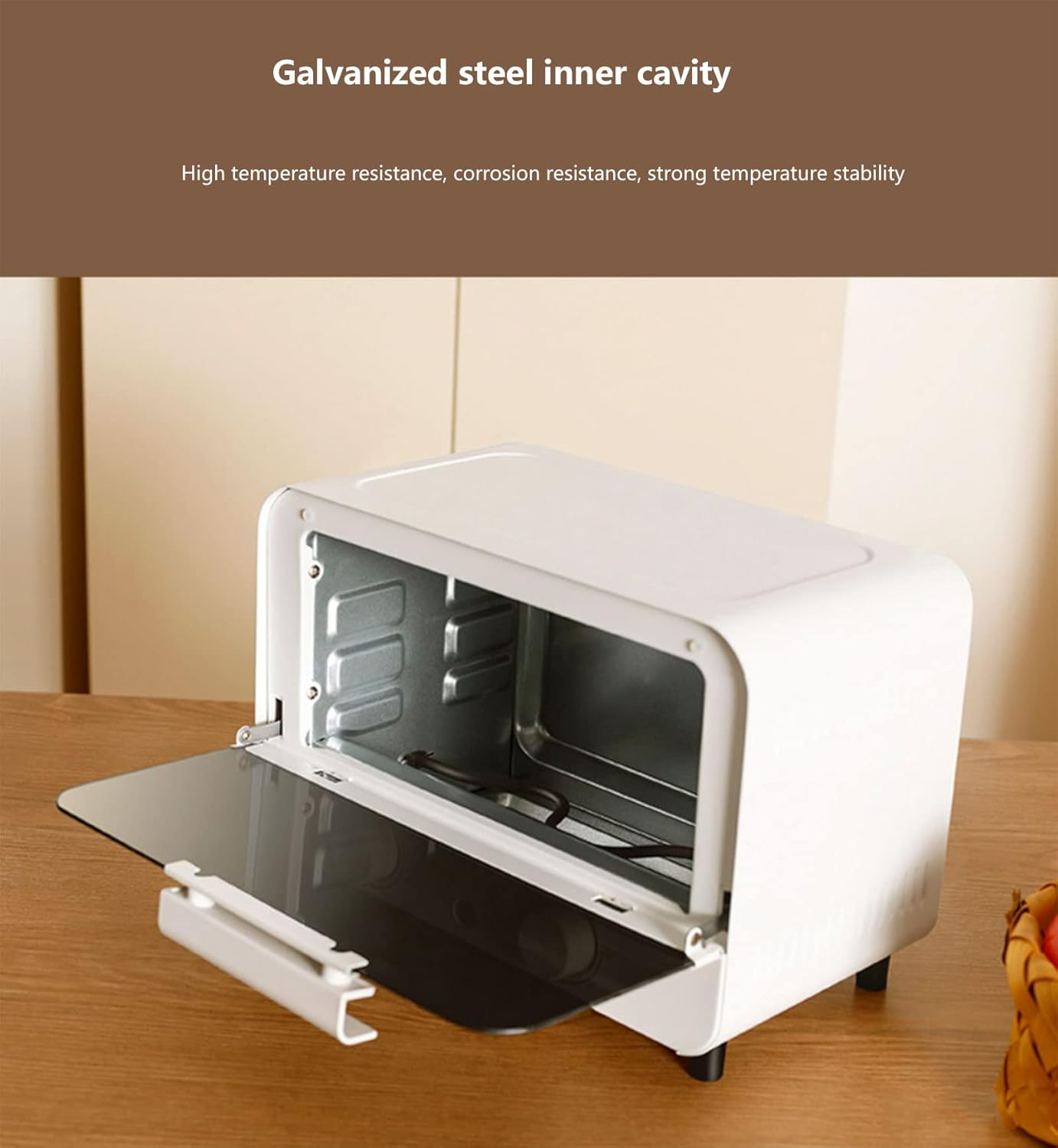 MTSHANGPU Mini Forno Tostapane 10L, Fornello Elettrico Multifunzione da Banco, Controllo della Temperatura E Tempo Regolabili, con Piatto per Arrosti, Griglia (750 W) MTSHANGPU Mini Forno Tostapane 10L, Fornello Elettrico Multifunzione da Banco, Controllo della Temperatura E Tempo Regolabili, con Piatto per Arrosti, Griglia (750 W)