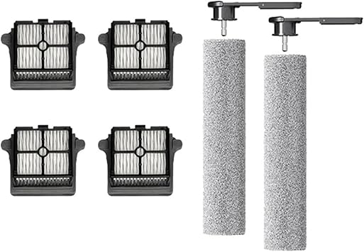 Vacuum Cleaner Parts, Compatible for Tineco S6 S7 Pro Version 2 S6 Plus Accessories, Bidirectional Rotating Detachable Roller Brush and HEPA Filter Replacement Parts