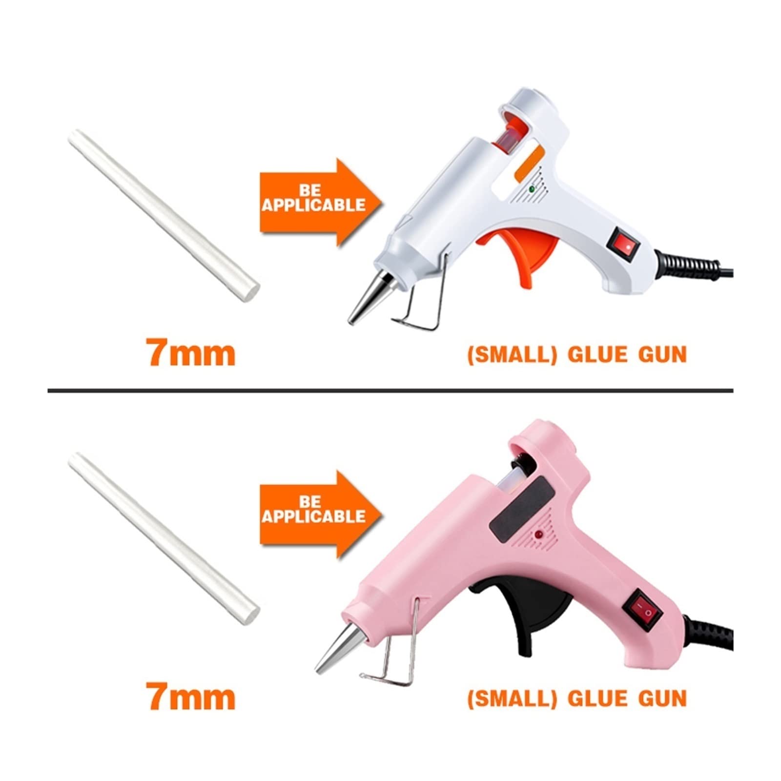 Pistolet do klejenia na gorąco, wysokotemperaturowy, termiczny, elektryczny, do naprawy DIY, z 10 patyczkami do klejenia, szybkie nagrzewanie, mini elektryczny pistolet samoprzylepny