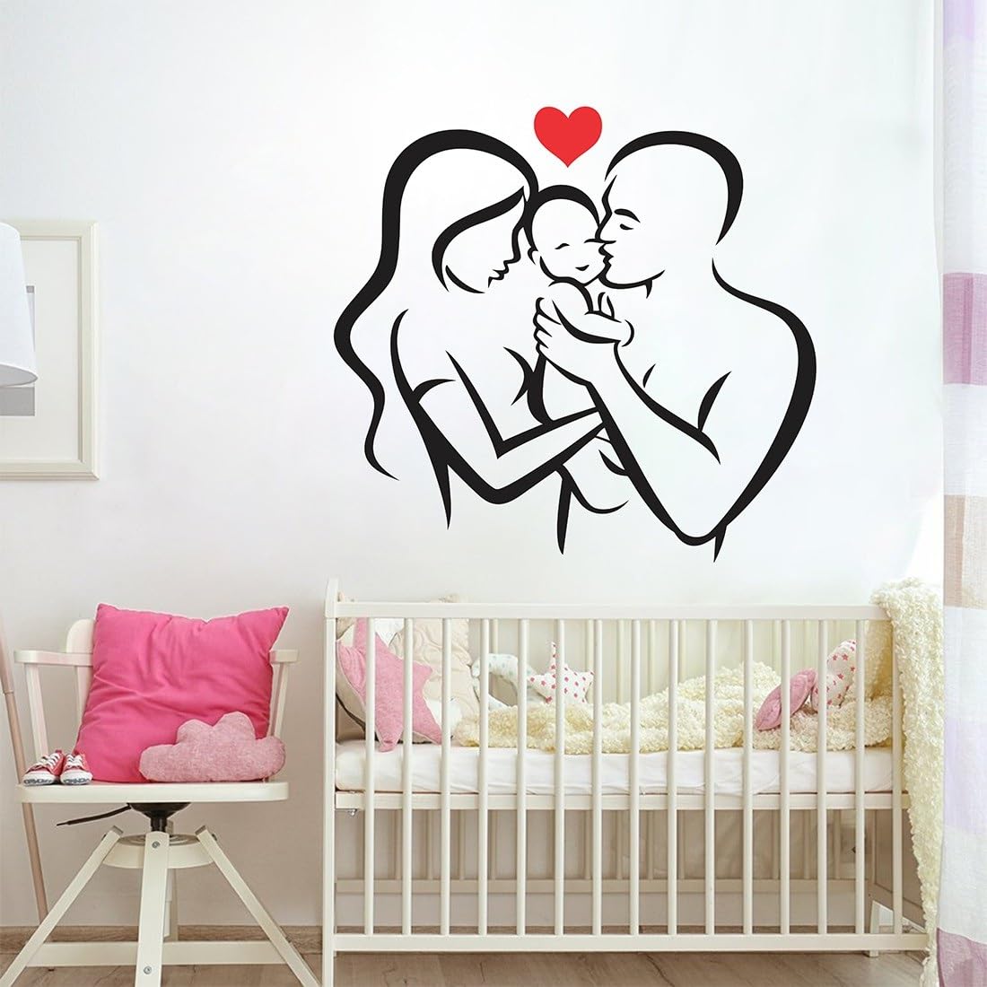 INKEDIFY 68 cm Mother and Father Baby Love - Parents Love On Child - Wall Sticker Self Adhesive Sticker (Pack of 1) (B0D3C7KGQY) Amazon Price History, Amazon Price Tracker