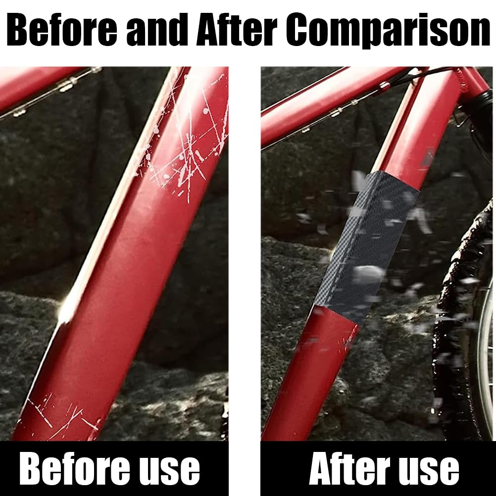 4R Quattroerre Kit Adesivo Trasparente Per Protezione Telaio Bicicletta In Carbonio: Anti-graffio, Made In Italy