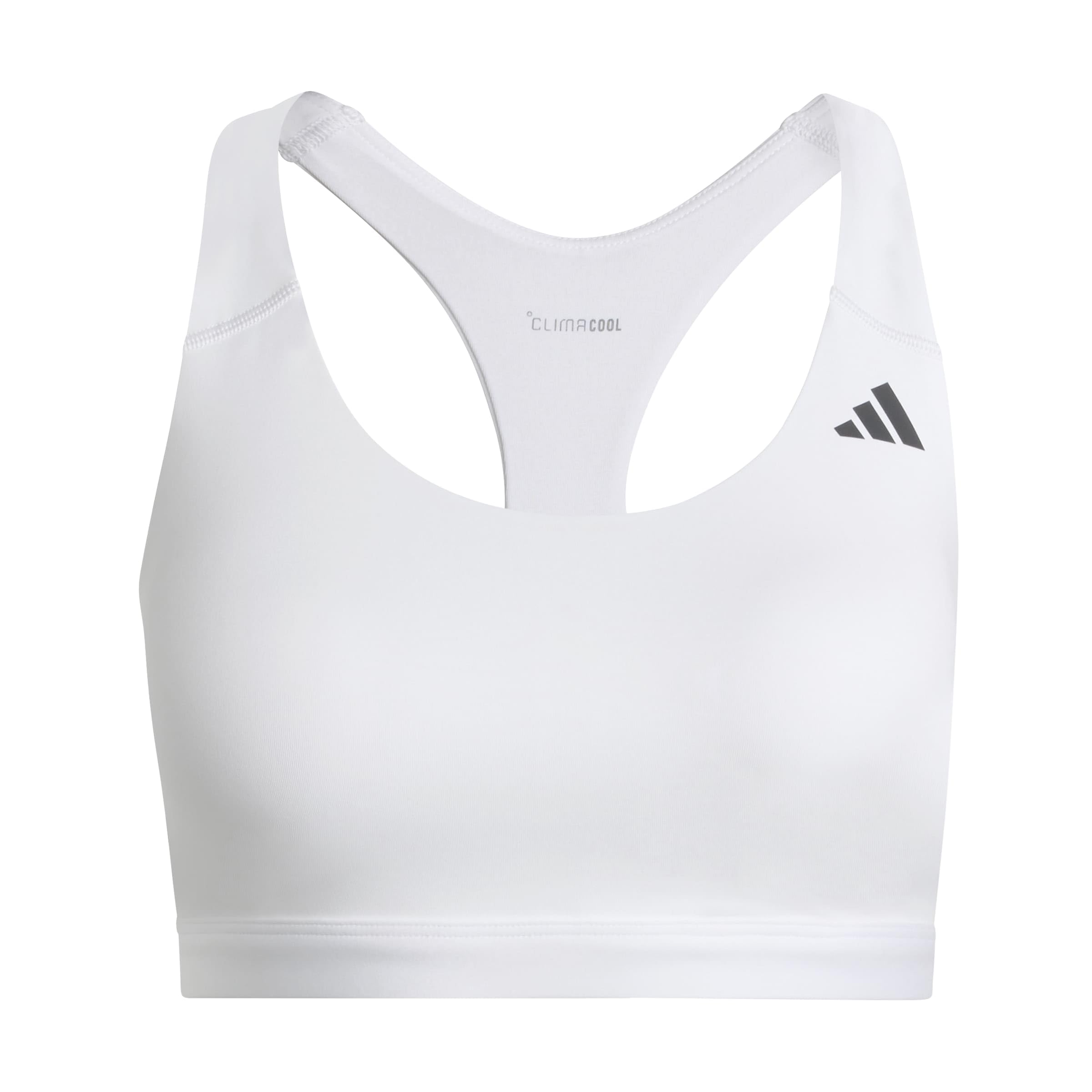 Adidas Women's Blanc Sports Bra Optime Essentials