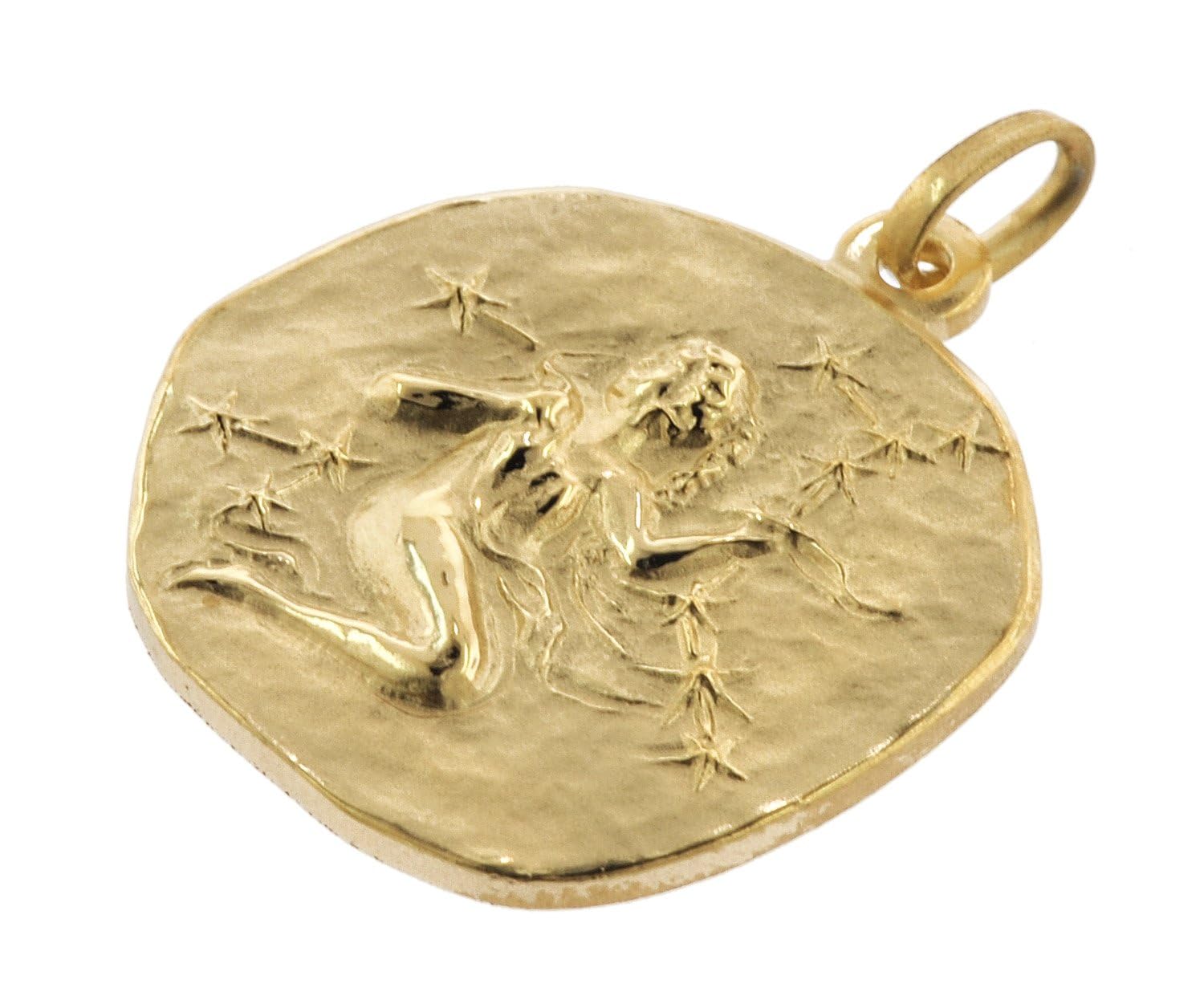 trendor Jungfrau Sternzeichen Ø 20 mm Herrenkette Gold auf Silber 39070-09