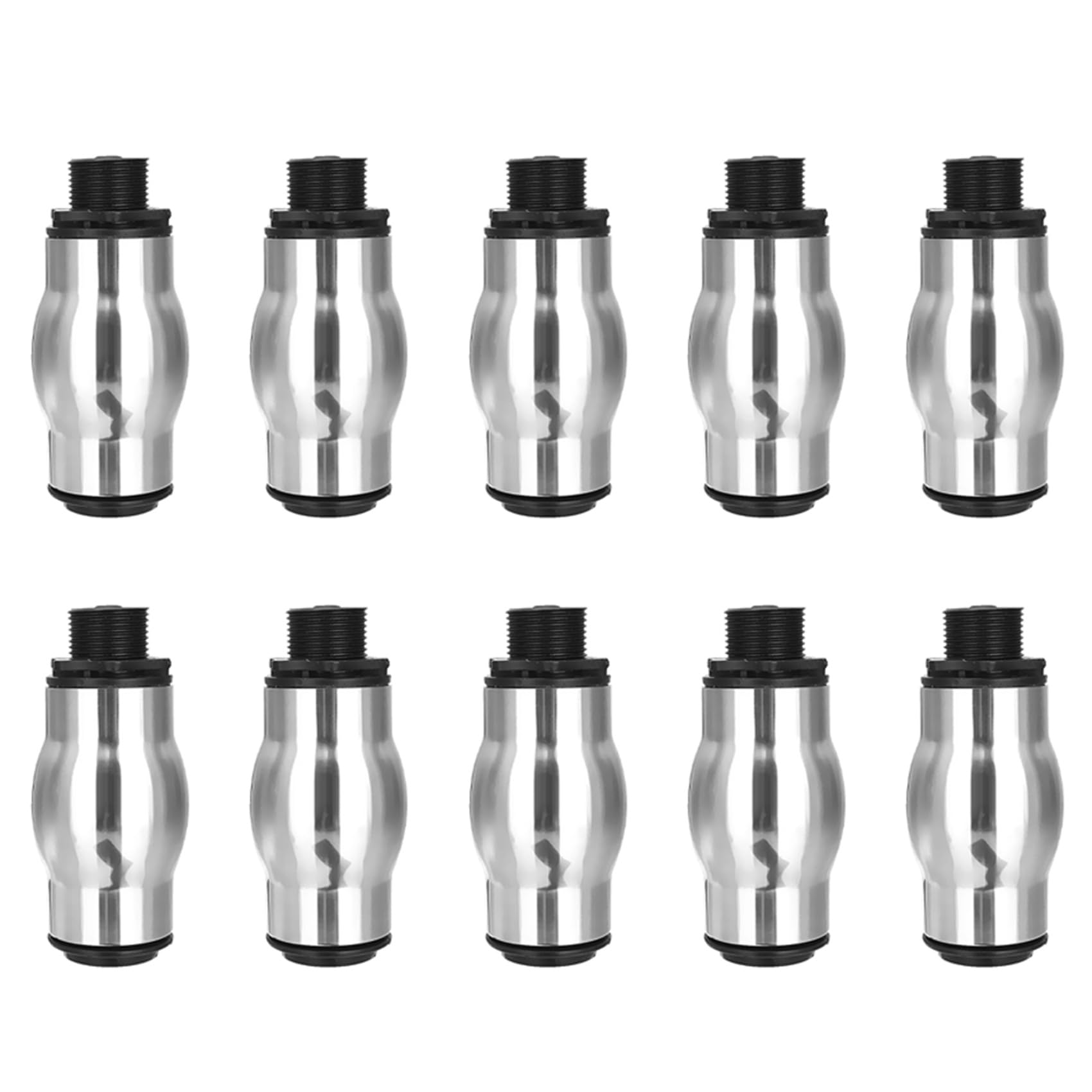 Jnchdghwa Silver 10X Stainless Steel Foamy Fountain Nozzle Water Sport Pond Head Sprinkler Dn25