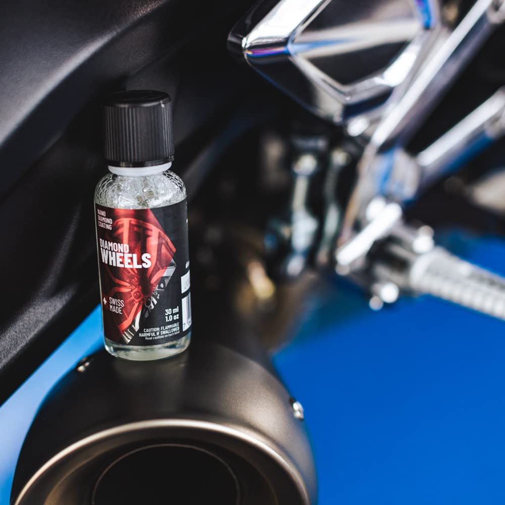 Diamond ProTech Wheels 30 ml - Leichtmetallrad- und Felgenbehandlung, Reinigt, Poliert und Schützt bis zu 12 Monate - Sprühpolierbehandlung mit Nanotechnologie der neuesten Generation