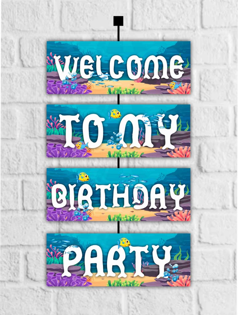 Partyzon Ocean Underwater Theme Welcome Board Welcome to My Birthday Party Board for Door Party Hall Entrance Decoration Party Item for Indoor and Outdoor 2.3 feet Multicolor (B0BZQF42XH) Amazon Price History, Amazon Price Tracker