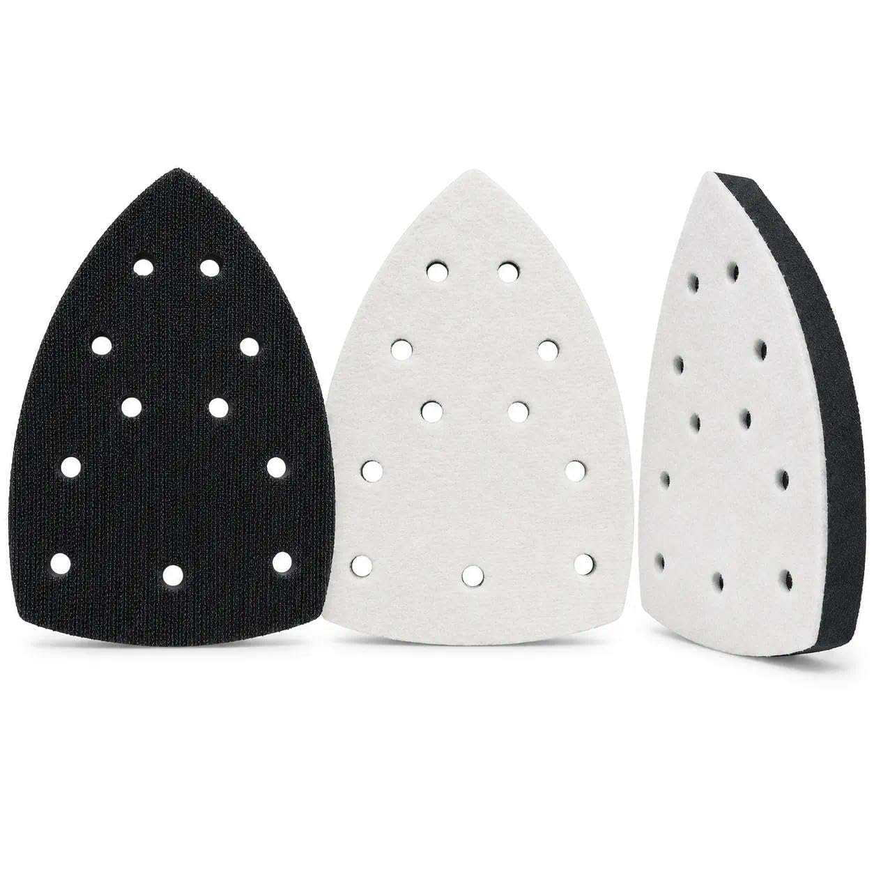 3PCS Mouse Detail Sanding Interface Pad with 11 Holes