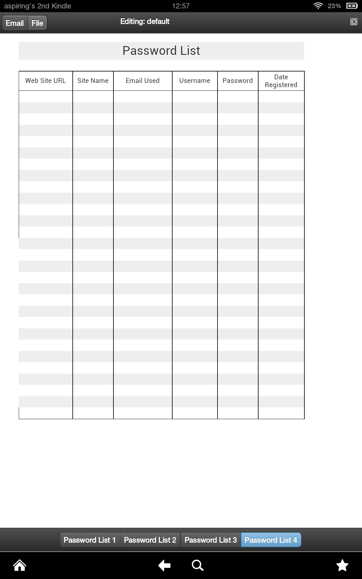 Password Lists - App on Amazon Appstore