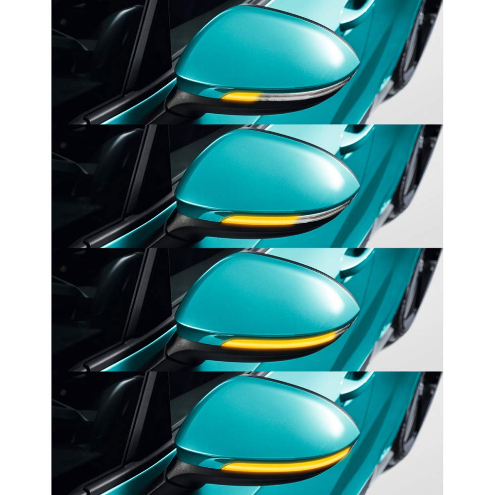 Volkswagen 5H0052215 kierunkowskaz do luster, animowany, kierunkowskaz, światło migające, przyciemniany, zestaw doposażenia, tuning design