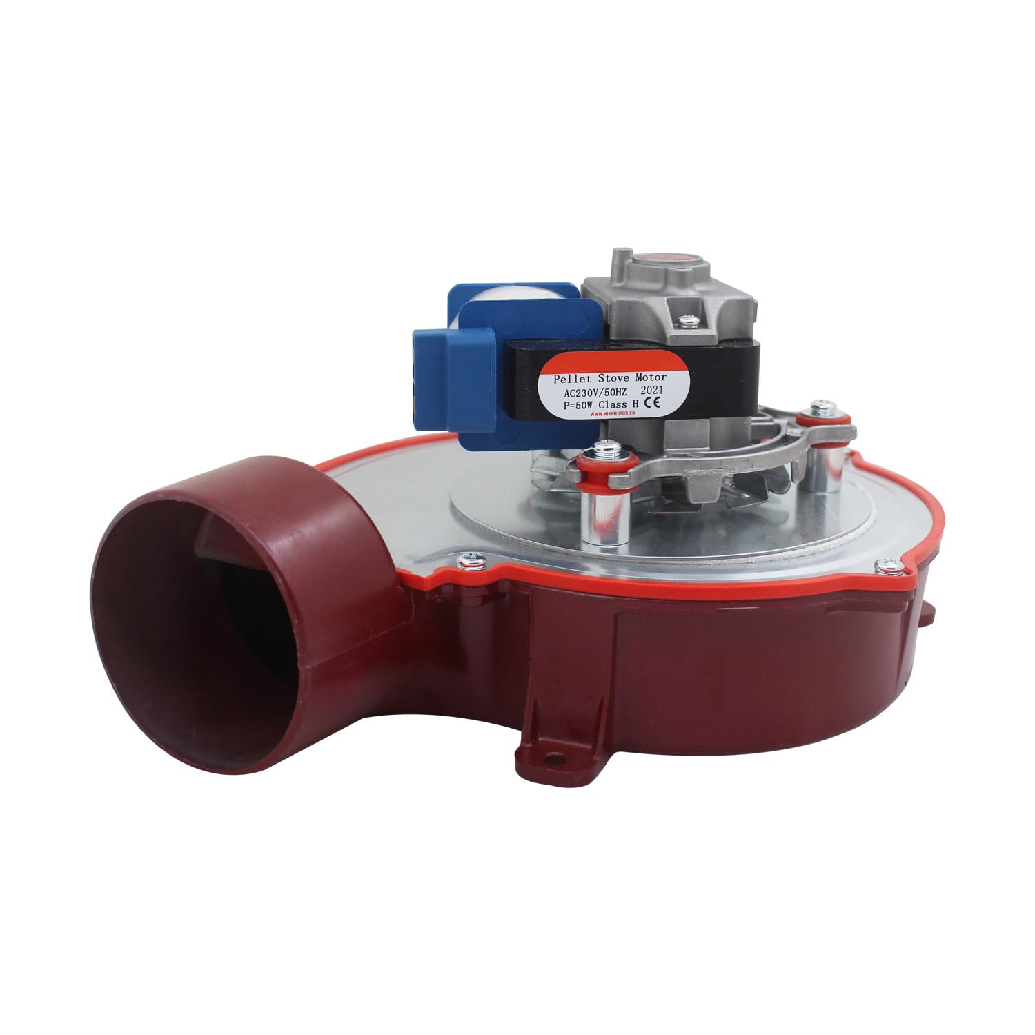 Ventilador centrifugo estufa pellets 230v 50 60w motor extractor radial de aire ventilador caldera biomasa humos chimenea (50W)