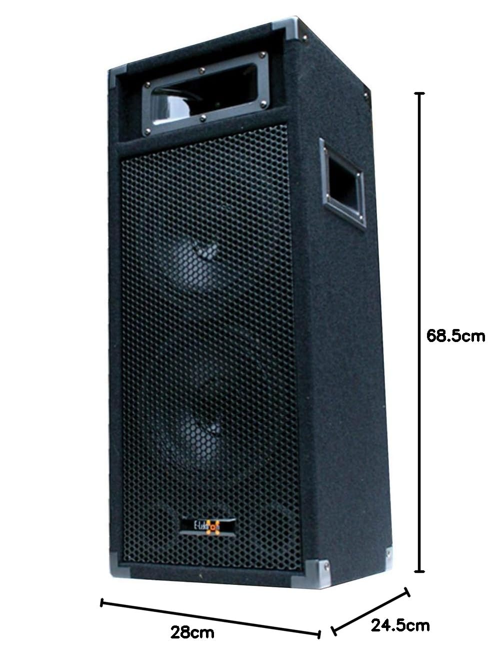 500W DJ Party Lautsprecher Box doppel 8" Bass - E-Lektron PW220