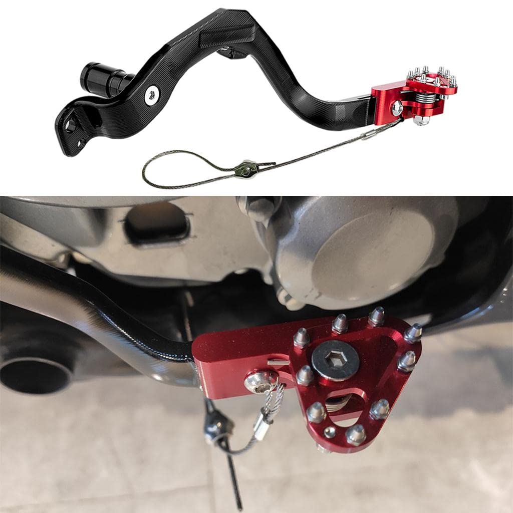 Baoblaze Hinterer Fußbremshebel Motorradzubehör für Crf-300 Crf300L, ROT