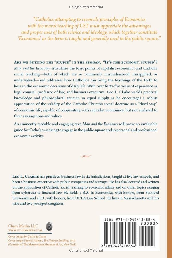 Man and the Economy: Understanding Capitalist Economics and Catholic Social Teaching