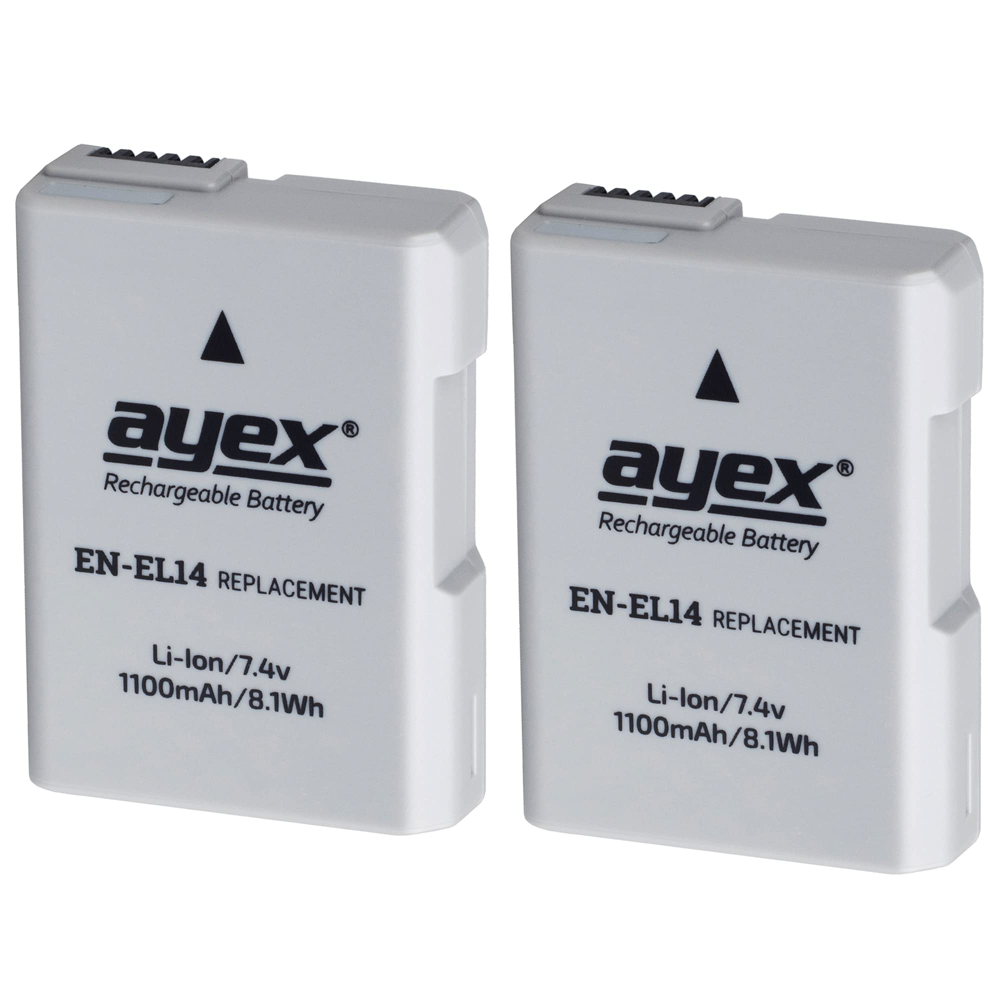 ayex Uchwyt baterii kompatybilny z Nikon D5500 D5600 ze zdalnym wyzwalaczem na podczerwień, takim jak MB-D5500 + 2 x akumulator EN-EL14 + podwójna ładowarka USB