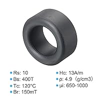 Vista 3 de PATIKIL Núcleo toroide de ferrita, 30 unidades de núcleo toroide de 1 pulgada ODx0.6 pulgadas IDx0.5 pulgadas H anillos de ferrita transformador