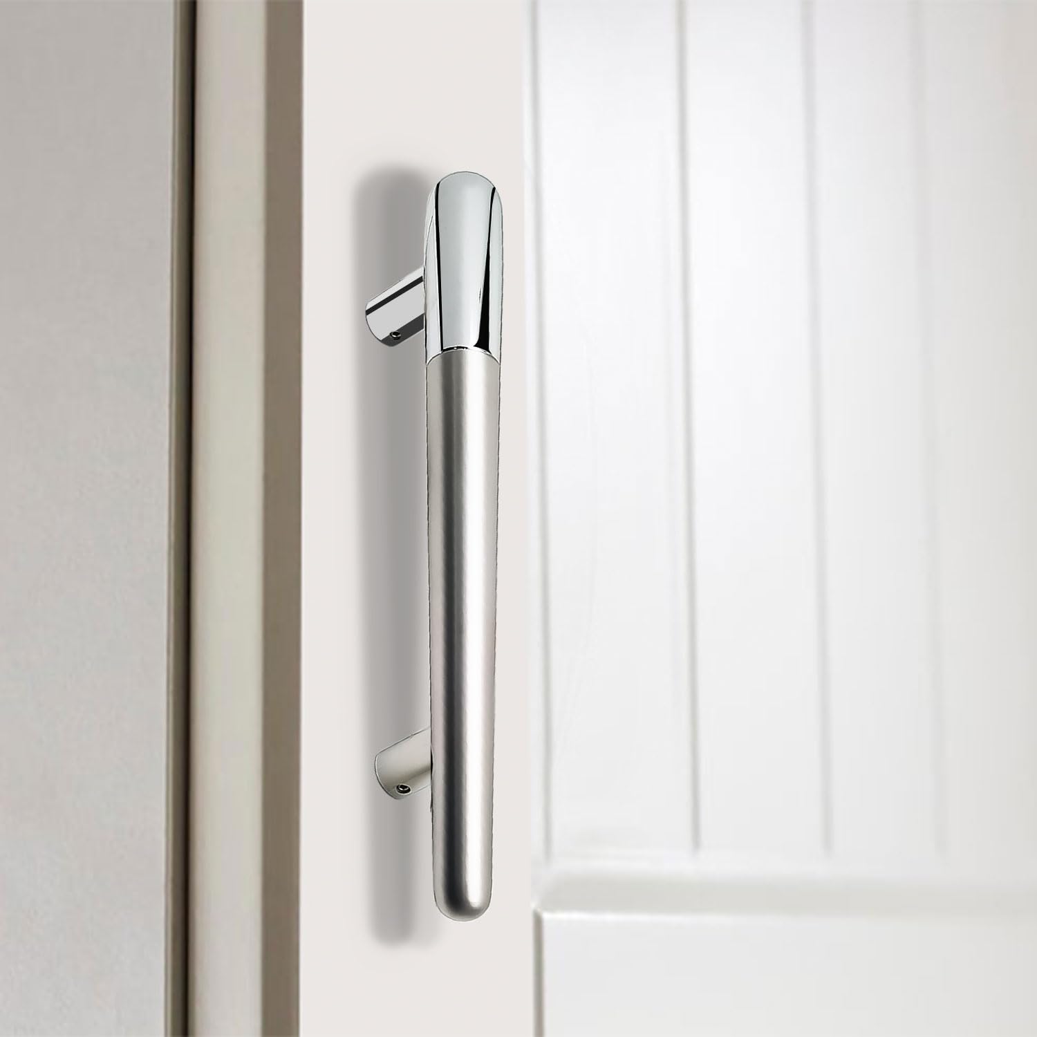 VOLO Main Door Handle – Premium Push-Pull Handle for Wooden & Glass Doors, Ideal for Home, Hotel, and Office Door Hardware (Model No. 1215) (1, Satin CP, 200MM)-image-18