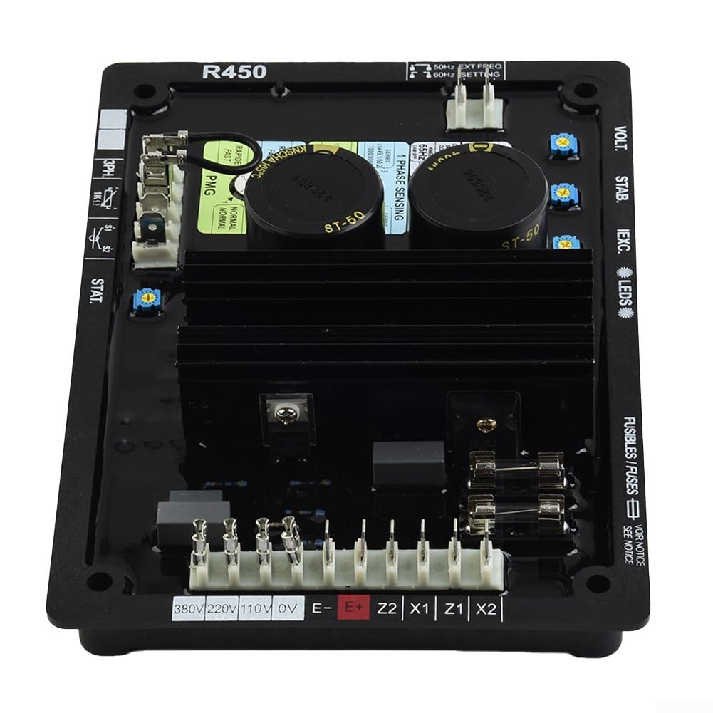 Regulador de voltaje automático AVR R450, para generador Leroy Somer Genset Nuevo AVR Reemplazo para generador de alternador de CA Voltaje para módulo de control estabilizador