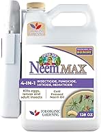 Bonide Captain Jack's Neem Max, 128 oz Ready-to-Use Spray Cold Pressed Neem Oil, Multi-Purpose Insecticide, Fungicide, Miticide and Nematicide for Organic Gardening