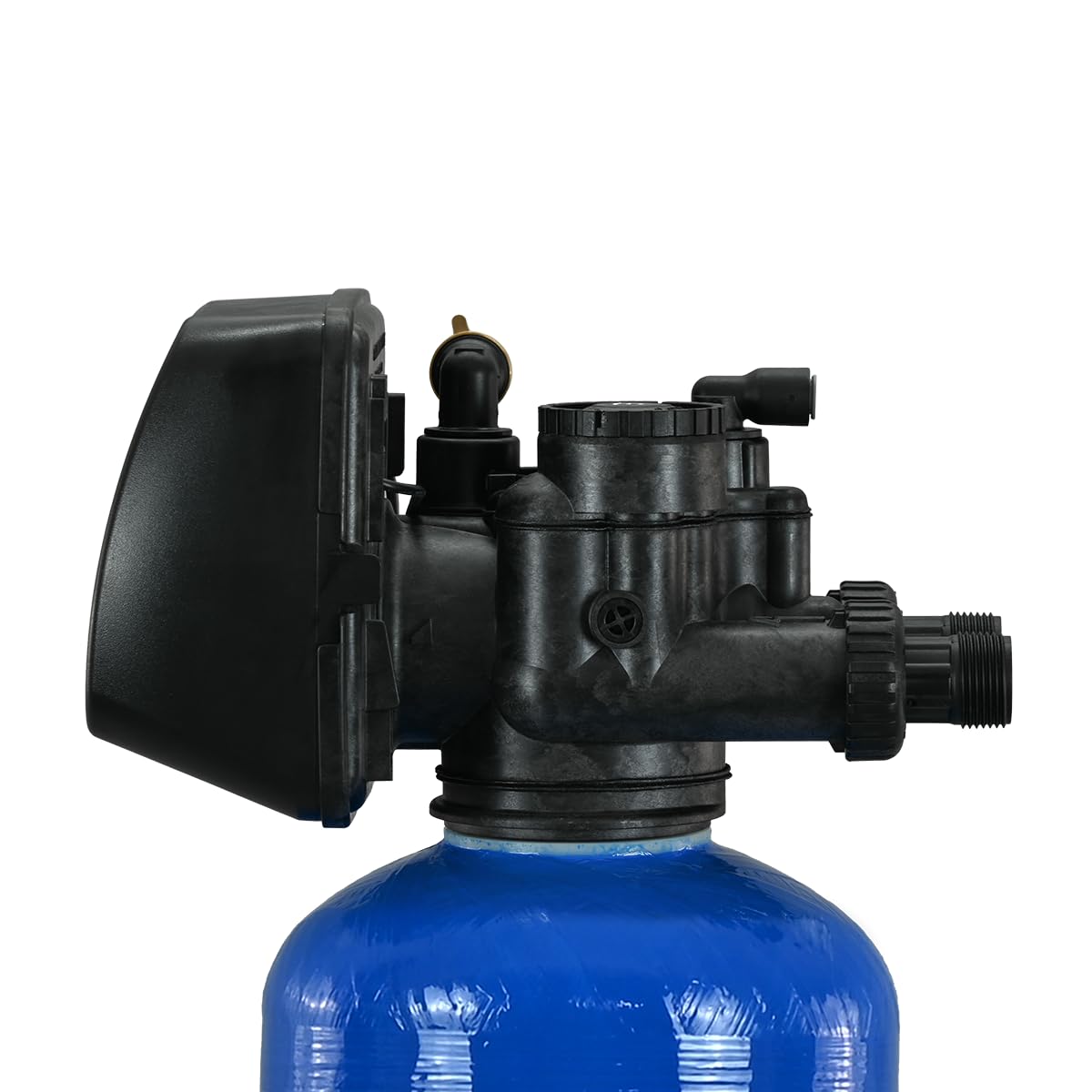 IWSC 1000 - Ablandador de agua para 3 – 4 personas, multifamiliar, depósito de sal separado para largos intervalos de recarga, incluye kit de conexión
