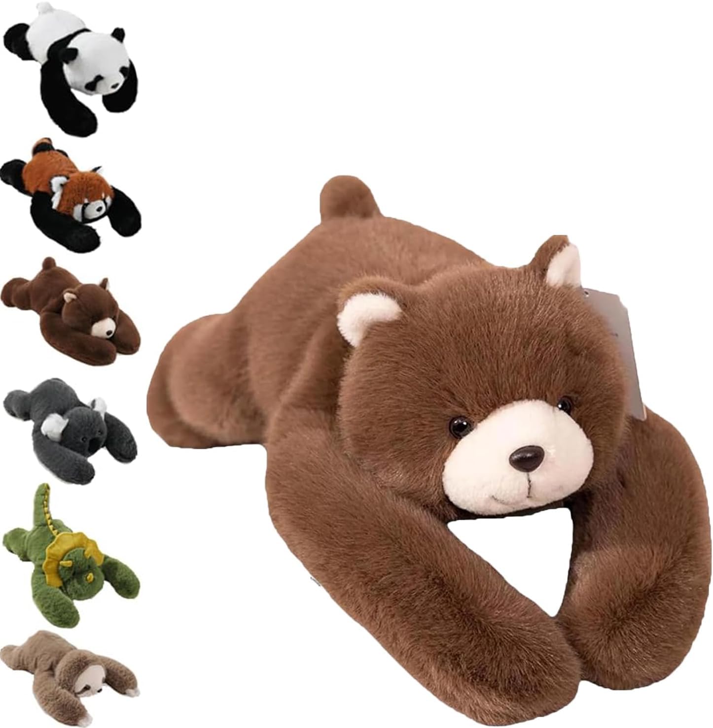 Terraphy Weighted Plush Animals, Hugging Pillow for Anxiety Relief & Sleep Support, Cute Soft Plush Toy Pillow, weighted animals for adults (Brown Bear, 65CM)