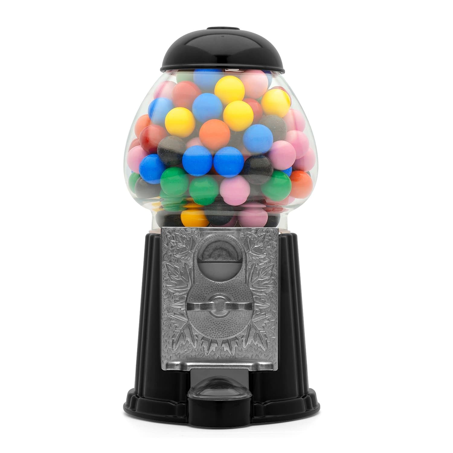 CKB LTD Máquina de chicles retro, dispensador de caramelos, alcancía, caja de dinero, ahorrador que funciona con monedas H23cm (Tamaño pequeño 23 x 12,5 x 11,5cm) (Negro)