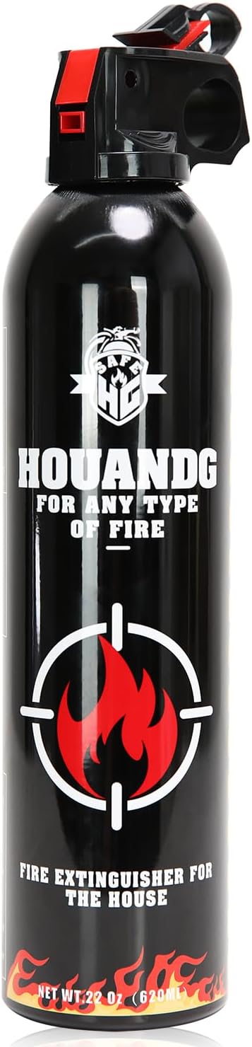 Portable Fire Extinguisher for Home, Kitchen, and Car - Water-Based, Effective on All Fire Types - Includes Mount Bracket - 1 Pack