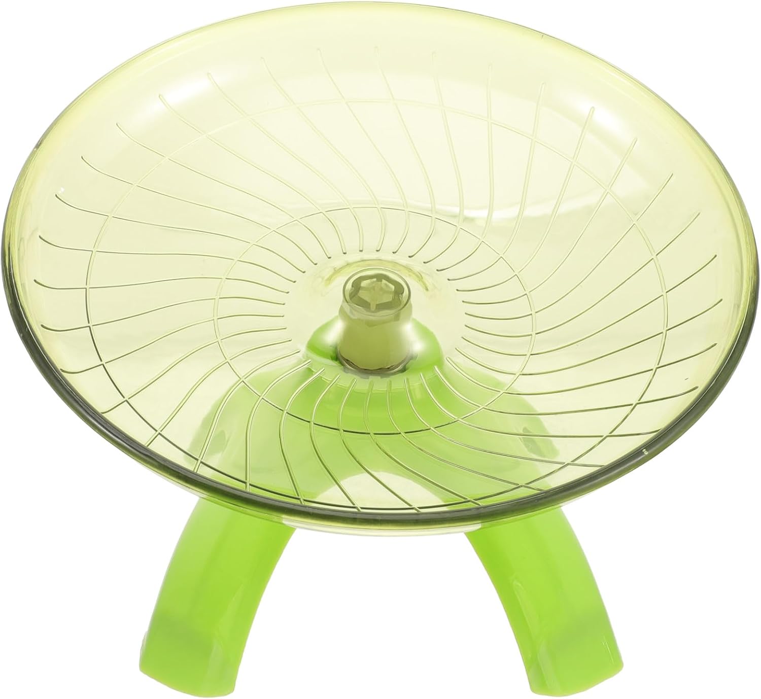 Silent Hamster Running Wheel with Stand, Quiet Exercise Wheel for Hamsters, Gerbils, Hedgehogs, and Small Pets, Matcha Green Small Animal for Cage Use