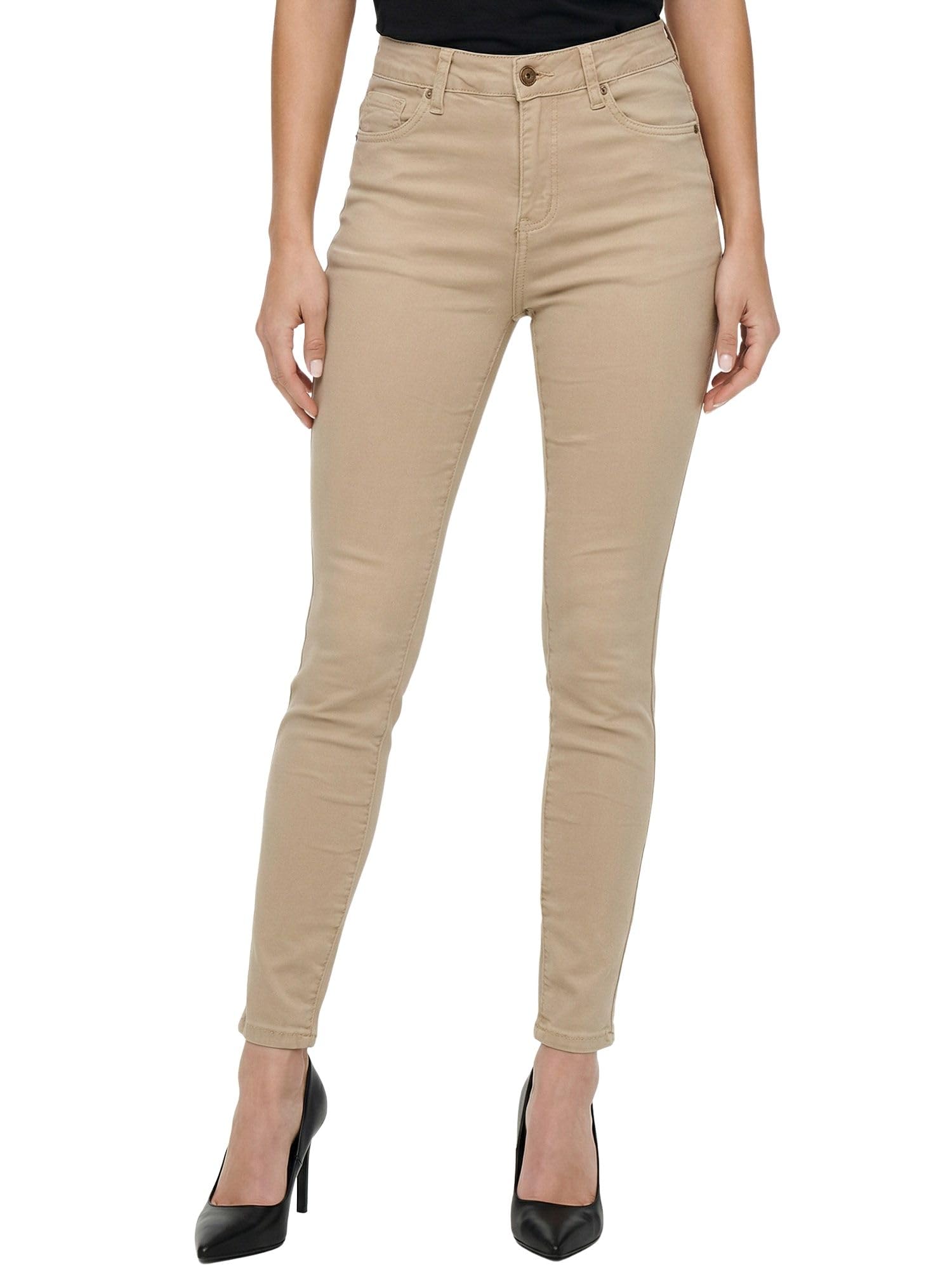 Tazzio Jean coupe skinny pour femme, taille haute, stretch, 5 poches F138
