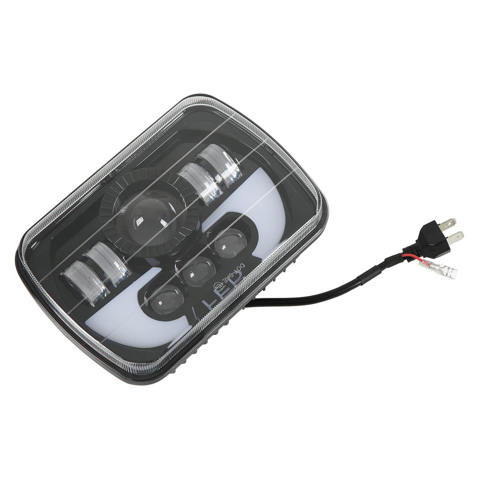 Syrisora Faro LED Cuadrado 5x7in 90W con Luz Alta y Baja para Motocicleta