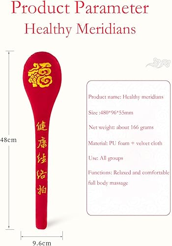 Miniatura 6 de Palillo de masaje de espalda de 2 piezas, palo de martillo de masaje corporal, martillo meridiano de ritmo manual, equipo de masaje de mano