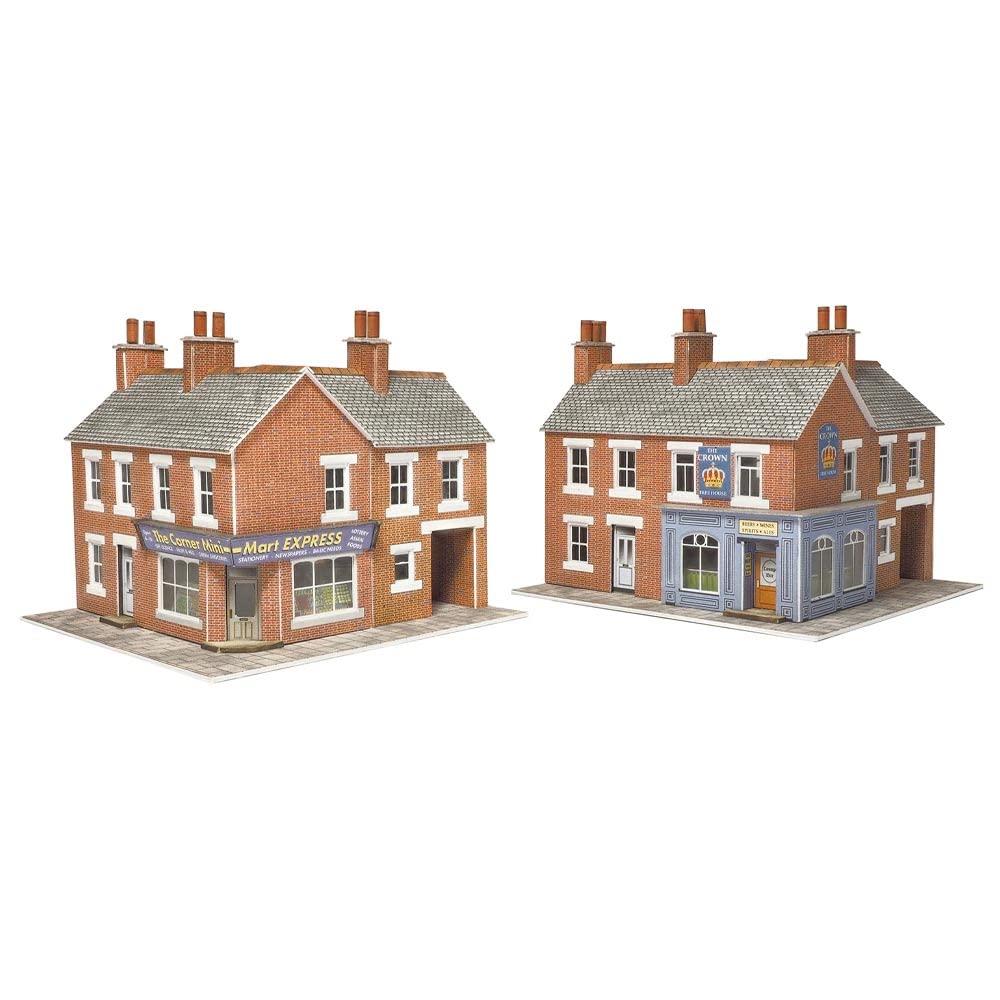 Metcalfe PN116 Corner Shop & Pub Card Kit - Red Brick N Gauge