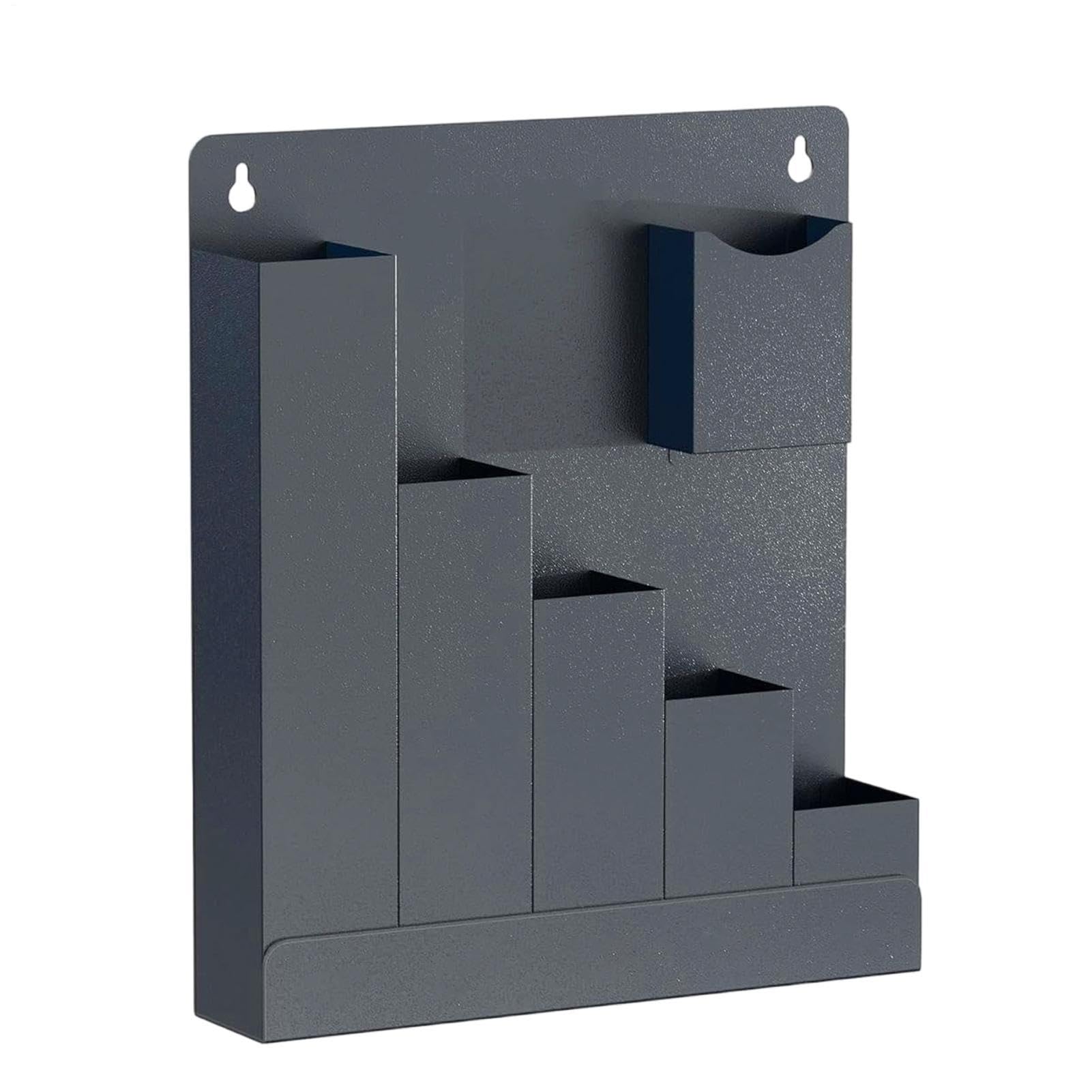 Portafascette A Parete Contenitore A 6 Tasche | Contenitore Per Fascette Elettriche Per Installatori Qualificati, Proprietari Di Casa, Home Office, Studio, Officina,